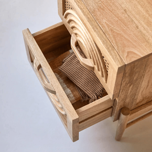 Nueva llegada más vendidos de madera de ratán mesita de noche cajón Handwicker muebles para el hogar y decoración al por mayor de Vietnam - Product Image 3