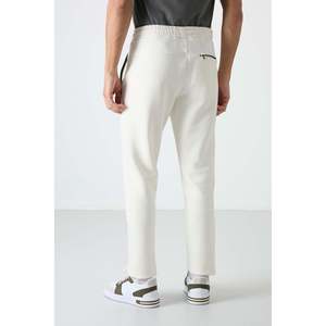 Pantalon de survêtement en molleton pour homme Carlo Ecru - 84942 - Ecru - Product Image 6