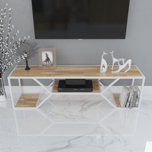 Soporte de TV de Madera Minimalista de 2 Niveles 160x37x45cm KTV68039 - Product Image 3