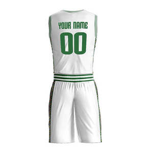 Concevez votre propre uniforme de basket-ball respirant grande taille 100% polyester antibactérien séchage rapide dernier style meilleure qualité ensemble - Product Image 4