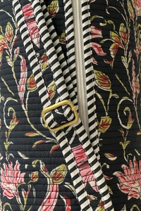 Sac de tapis de yoga indien fait à la main en coton écologique sac de sport spacieux et durable Boho Yoga Carrier avec bandoulière - Product Image 3