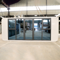 Casa Prefabricada Modular Pequeña, Estructura de Acero Portátil, Impermeable, de Instalación Rápida, para Vivienda, Oficina, Hotel, Almacén, Patio, Comedor