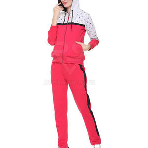 Survêtement d'hiver 100% coton pour femmes de la dernière conception du fabricant pakistanais couleurs personnalisées à capuche Style décontracté tricot solide - Product Image 5