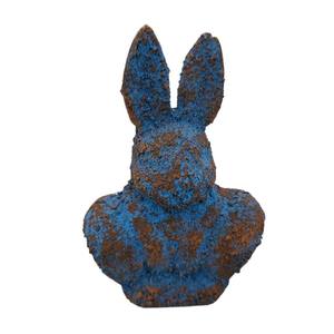Sculptures de lapin en aluminium de conception chic Figurines abstraites finies en nickel pour la maison salon décor Sculpture de bureau - Product Image 5