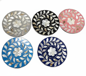 Sous-verres élégants et classiques en nacre, écologiques, 10 mm d'épaisseur, faits à la main, qualité supérieure, vente en gros pour l'hôtellerie et la maison - Product Image 1