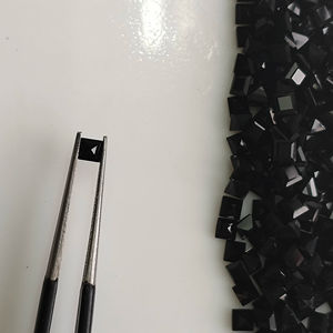 Ónice Negro Natural de 3 mm, Corte Cuadrado Escalonado, Piedra Preciosa Suelta de la Mejor Calidad para la Fabricación de Joyas - Product Image 3