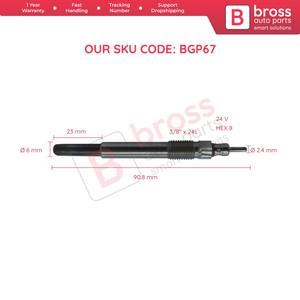 BGP67 1 Piece <b>Heater</b> Glow <b>Plug</b> 24 Volt for Ca.ter.pil.lar 3304 3306; 3T8706, 3T-8706, 3T8706, 4N-360, 4N360, 1P7324, 9H4577 - Product Image 4