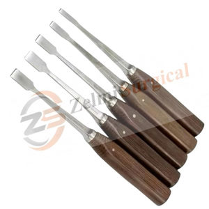 Mini cinceles ZELMI Lexer, juego de cinceles de acero inoxidable alemán de alta calidad, mango Ferrozell de 46, 8, 10, 12mm, longitud total, 18cm, potencia Manual - Product Image 3