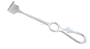Retractor Volkmann profesional de alta calidad, 6 puntas romas | Ganchos de cirugía plástica y retractor de acero inoxidable - Product Image 5
