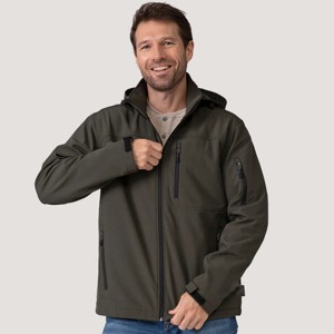Chaqueta Softshell impermeable para hombre con capucha: ligera, transpirable y resistente al viento, perfecta para aventuras al aire libre - Product Image 1