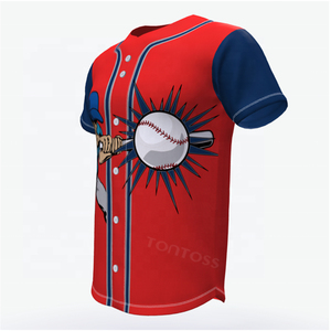 Maillot de baseball personnalisé par sublimation |   Uniformes d'équipe OEM |   Ensemble d'uniformes de baseball respirants et à séchage rapide USA - Product Image 2