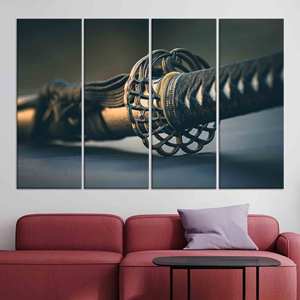 Décoration murale moderne : Tableaux imprimés sur toile pour espaces contemporains, LOT DE 4 TOILES - Product Image 1