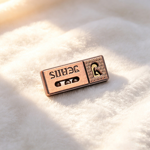 Tailor‑Made Garment Label Cast Distinct Dimensions Scratch‑Resistant Antique Bronze Metal Logo <b>Tag</b> for Coats Totes Sandals - Product Image 4