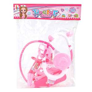 Ensemble de jouets pour docteur 7 pièces - Rose - Product Image 2
