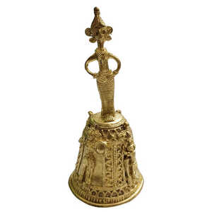 Mukherjee Handicrafts Handcrafted Dhokra Dokra <b>Gift</b> <b>Candle</b> Holder Artistic Showpiece 16cm X 7 cm X 7 cm for Home Decor Interior - Product Image 2