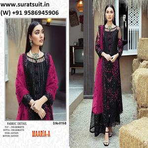 Traje de salwar paquistaní negro - Product Image 2