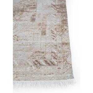 Tapis en laine noué à la main Viscaya ivoire AKWL-3103 9x12 rectangulaire style patchwork médaillon pour salon et chambre à coucher - Product Image 4