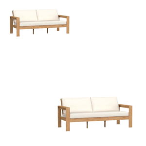 Muebles de jardín de exterior de madera de teca de diseño moderno, juego de sofás de madera para aplicaciones de hotel para sala de estar y uso en el jardín - Product Image 3