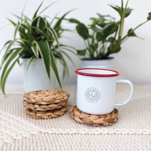 <b>Water</b> hyacinth tea cup coaster saucer best selling handweave drink coasters factory supply - Product Image 6