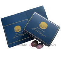 Anpassbare Luxus-Geschenkbox mit Goldprägung für Schokolade, Süßigkeiten, Macarons, Gebäck und Donuts - Patisserie-Box zum Mitnehmen