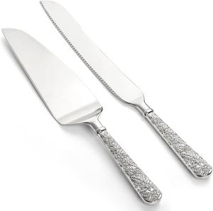 Juego exclusivo de servidor de pastel de Metal, cuchillo para servir postres, herramienta elegante para vajilla de cocina y comedor para bodas - Product Image 1