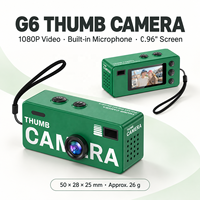 Mini caméra numérique G6 avec enregistrement vidéo 1080P, écran de 0,96 pouce, microphone intégré et connectivité Type-C