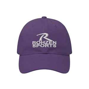 Gorra de Béisbol de 6 Paneles Morada Personalizada de Alta Calidad Rohzen Sports ODM OEM, Gorra Ajustable Unisex de Lona y Algodón para Uso Casual - Product Image 1