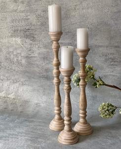 Bougeoir en bois de manguier bougeoir - Product Image 3