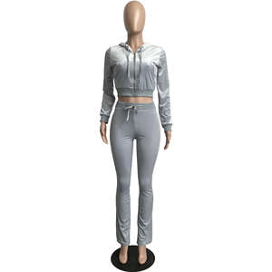 Conjunto Deportivo Personalizado de 2 Piezas, Unisex, Ligero, 100% Algodón, con Pedrería y Terciopelo, Cintura Elástica, Estilo Vintage, Transpirable - Product Image 3