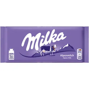 Milka alpine milk 24x100g bar / Melting Milka alpine milk bar cioccolato miglior prezzo dall'ucraina