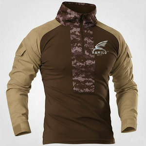 2024 High Quality Breathable <b>Compression</b> <b>Shirt</b> for Men Custom Logo Casual Solid Pattern Long Sleeve with O-Neck - Product Image 5