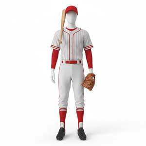 Tenues de baseball sur mesure haute performance pour équipes adultes, avec impression respirante à séchage rapide en polyester 100% - Product Image 6