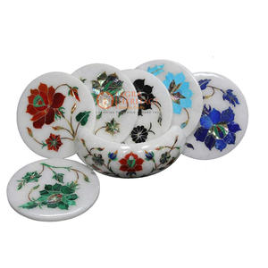 Trending Design Marble Tea Coaster Prix de gros Forme carrée Thé/Café Servant Coaster fabricant et fournisseur de l'Inde - Product Image 4