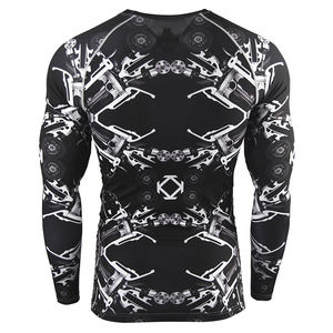 Rashguards MMA à manches longues pour hommes, personnalisables 2025, avec design par sublimation, service OEM, à vendre à prix avantageux - Product Image 2