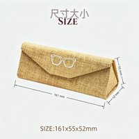 Étui à lunettes pliable en promotion, boîte de rangement portable imprimée pour lunettes de lecture et de soleil, logo personnalisé en gros
