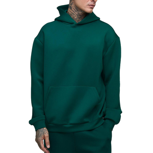 Sudaderas con Capucha de Invierno para Hombre, 100% Algodón, Color Verde Sólido, de Alta Calidad, Corte Regular, Logotipo Bordado Personalizado, Ecológicas, Venta al Por Mayor - Product Image 3