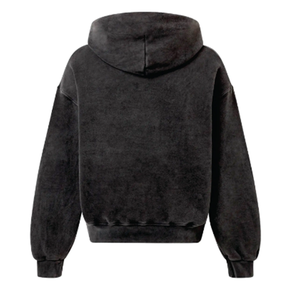 Sudaderas con cremallera de efecto Vintage para hombre de alta calidad personalizadas Sudadera con capucha personalizada para hombre sin cordón con impresión de soplo - Product Image 2