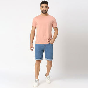 Ropa Nardon, venta al por mayor, pantalones cortos vaqueros holgados de calle alta de verano, pantalones cortos vaqueros de Color sólido Premium con logotipo personalizado para hombres - Product Image 5