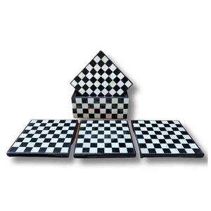 Nouvel ensemble de dessous-de-verre rectangulaires écologiques en os incrusté, faits à la main, pour la décoration de table à manger, usage quotidien traditionnel - Product Image 3