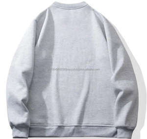 100% coton lourd surdimensionné vierge perdre ajustement col rond broderie personnalisée bouffée impression décontracté Top qualité hommes sweats à capuche - Product Image 2