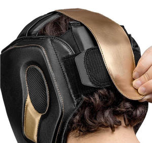 หมวกกันน็อคชกมวยแบบออกแบบเองได้สำหรับมืออาชีพชุดฝึกต่อสู้ทำจากหนัง - Product Image 4