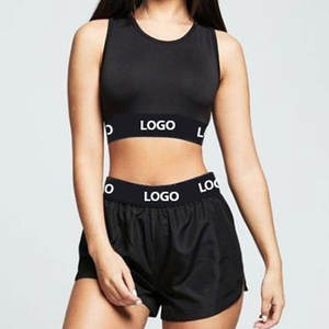 Ensemble de yoga décontracté pour femmes, coupe ajustée, 2 pièces, motif uni, haut et short, vêtements de sport d'hiver, fermeture à cordon, respirant, coton/polyester - Product Image 6