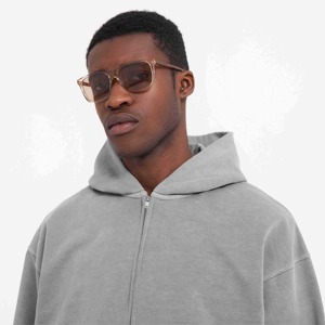 Sudadera con Capucha y Cremallera de Color Sólido y Estampado para Hombre, Básica, Mezcla de Algodón, Uso Casual, Precio al por Mayor OEM, Alta Calidad - Product Image 6