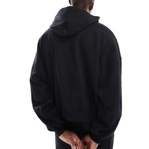 Sweat à capuche d'automne brodé aux couleurs personnalisées Sweat-shirt en molleton de coton vierge pour l'impression de logo direct d'usine surdimensionné - Product Image 2