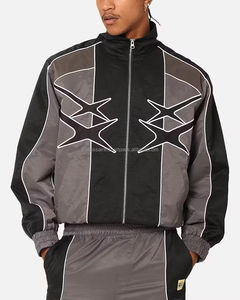 Vintage Unisex Quick Dry Nylon <b>Windbreaker</b> Jacket Set Outdoor <b>Camping</b> Zipper Tracksuit Sustainable Garment Dyed for Adults - Product Image 1