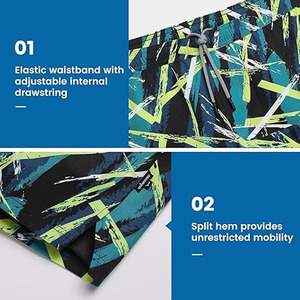 Pantalones cortos de playa ligeros y cómodos para hombre, cintura elástica, deportes atléticos informales al aire libre hechos en Pakistán por Dress Sports - Product Image 4