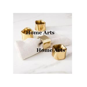 Set of Four Iron Tissue Paper Rings Trending Design Customized Size And Shape <b>Napkin</b> Rings For Wedding <b>Party</b> Use - Product Image 5