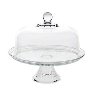 High Quality <b>Glass</b> Cake Stand With <b>Dome</b> Built For Both Decorative Appeal And Practical Daily Use - Product Image 2