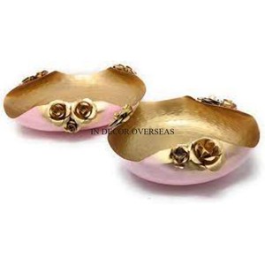 Llamativo aspecto flores diseñador doble sombra alta calidad estándar Metal Urli boda decoración suministro en precio impresionante - Product Image 4