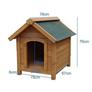 Easy-to-assemble Wooden Pet House with Breathable Roof <b>Dog</b> Kennel for Small to <b>Medium</b> Sized <b>Dogs</b> and Cats for Play and Resting - Product Image 6